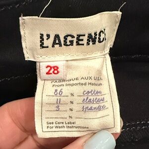 L'AGENCE High Rise Jeans - Black